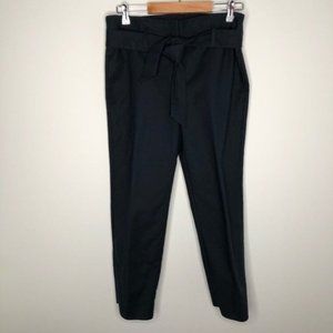 The Limited Navy Paper Bag  Tie Waist Crop Pants Size 2